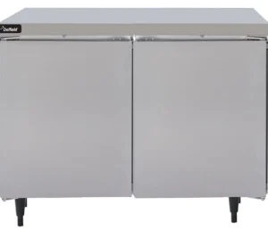 Clearance Comptoir de travail de 48" avec congélateur et porte en acier inoxydable Support D'équipement Et Tables Réfrigérées