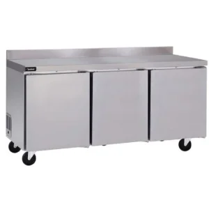 Online Comptoir de travail réfrigéré de 72" à 3 portes GUR72BPS Support D'équipement Et Tables Réfrigérées