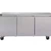 Sale Comptoir de travail réfrigéré de 72" à 3 portes GUR72PS Support D'équipement Et Tables Réfrigérées
