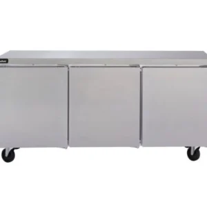 Sale Comptoir de travail réfrigéré de 72" à 3 portes GUR72PS Support D'équipement Et Tables Réfrigérées