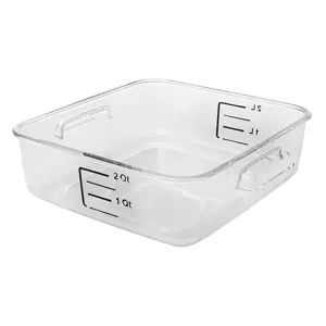 Discount Contenant à nourriture carré de 1.9 L en plastique transparent Rangement Des Aliments