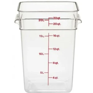 Outlet Contenant carré gradué de 22 qt. (20.8L) Camwear CamSquare - Transparent Rangement Des Aliments