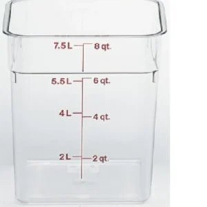 Online Contenant carré gradué de 8 qt. (7.6L) Camwear CamSquare - Transparent Rangement Des Aliments