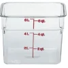 Hot Contenant carré gradué de 6 qt. (5.7L) Camwear CamSquare - Transparent Rangement Des Aliments