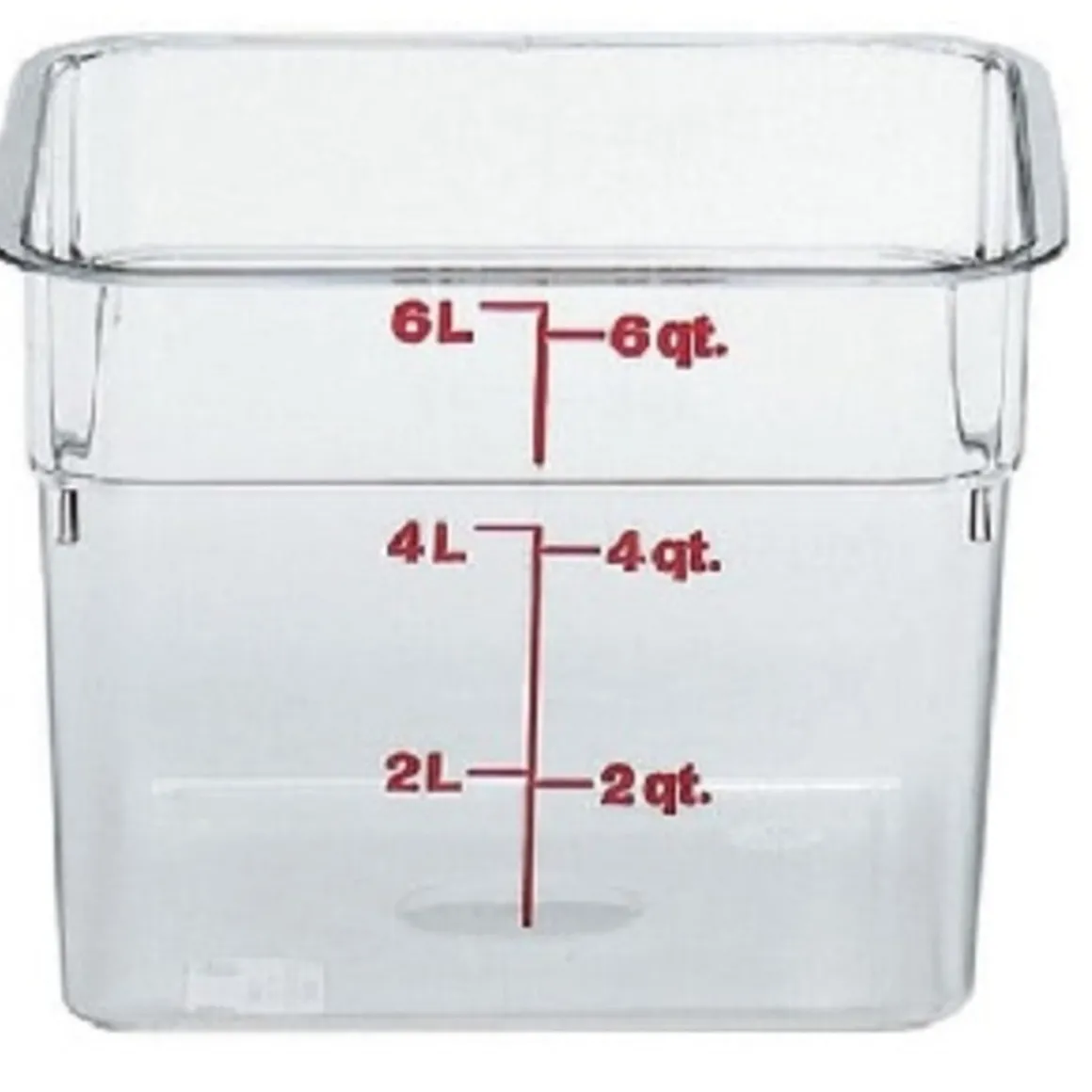contenant_carr_gradu_de___0-12.webp Hot Contenant carré gradué de 6 qt. (5.7L) Camwear CamSquare - Transparent Rangement Des Aliments