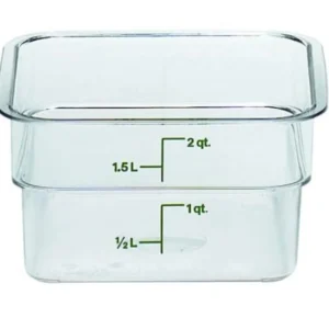 Sale Contenant carré gradué de 2 qt. (1.9L) Camwear CamSquare - Transparent Rangement Des Aliments