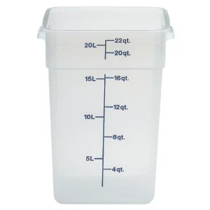 Online Contenant carré gradué de 22 qt. (20.8L) CamSquare - Translucide Rangement Des Aliments