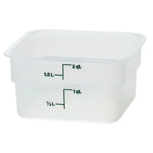 Sale Contenant carré gradué de 2 qt. (1.9L) CamSquare - Translucide Rangement Des Aliments