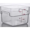 Outlet Contenant carré gradué de 12 qt. (11.4L) Camwear CamSquare - Transparent Rangement Des Aliments