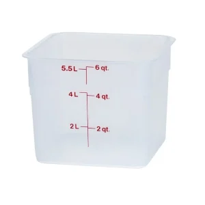Outlet Contenant carré gradué de 6 qt. (5.7L) CamSquare - Translucide Rangement Des Aliments