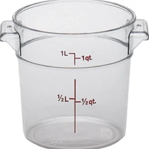Best Contenant rond gradué de 1 qt. (0.9L) Camwear - Transparent Rangement Des Aliments