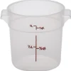 Best Contenant rond gradué de 1 qt. (0.9L) - Translucide Rangement Des Aliments
