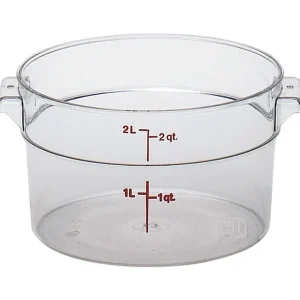 Hot Contenant rond gradué de 2 qt. (1.9L) Camwear - Transparent Rangement Des Aliments