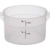 Best Contenant rond gradué de 2 qt. (1.9L) - Translucide Rangement Des Aliments