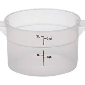 Best Contenant rond gradué de 2 qt. (1.9L) - Translucide Rangement Des Aliments