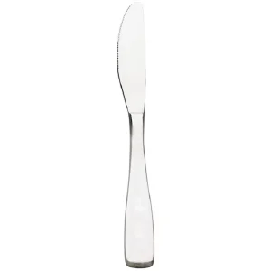 Fashion Couteau à diner dentelé de 8 7/8" en acier inoxydable 18/10 Modena - 12 par boîte Coutellerie