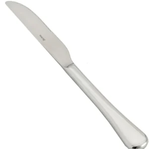 Discount Couteau à diner dentelé de 9.5" en acier inoxydable 18/10 Luna - 12 par boite Coutellerie