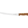 Fashion Couteau à pain courbée et dentelée de 10" à manche en bois de rosier Praxis Couteaux