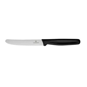 Best Couteau à steak à lame dentelée de 4.5" à manche noir Coutellerie