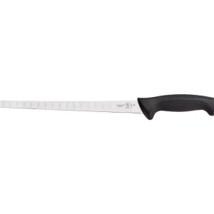 Clearance Couteau à trancher flexible et alvéolé de 10.25" à manche noir Millennia Couteaux
