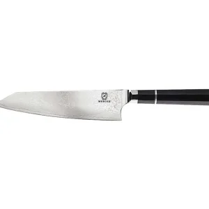 Hot Couteau de chef de 8" à manche octogonale en bois d'ébène Damascus Couteaux