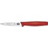 Clearance Couteau d'office dentelé de 3.25" à manche rouge Couteaux