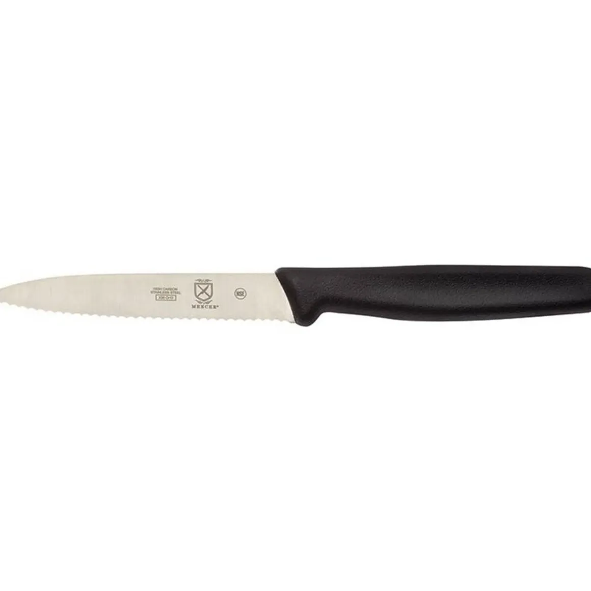 couteau_utilitaire_dentel_0.webp Best Couteau utilitaire dentelé de 4" à manche noir Batterie De Cuisine