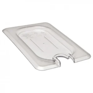 Outlet Couvercle plat pour bac gastronorme 1/9 sans poignée, avec encoche - Transparent Rangement Des Aliments