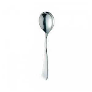 Hot Cuillère à soupe ronde de 7" en acier inoxydable 18/10 Ezzo - 36 par boite Coutellerie