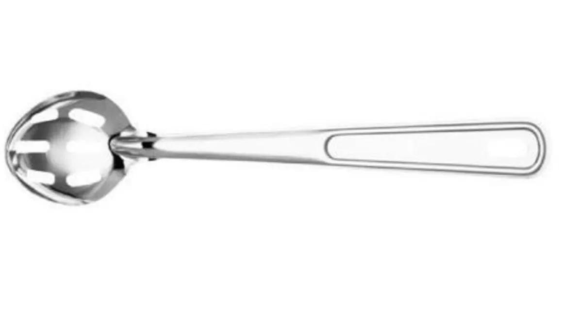 cuillre_de_service_rainur_0-6.webp Outlet Cuillère de service rainurée de 13" en acier inoxydable Ustensiles Et Outils De Cuisine