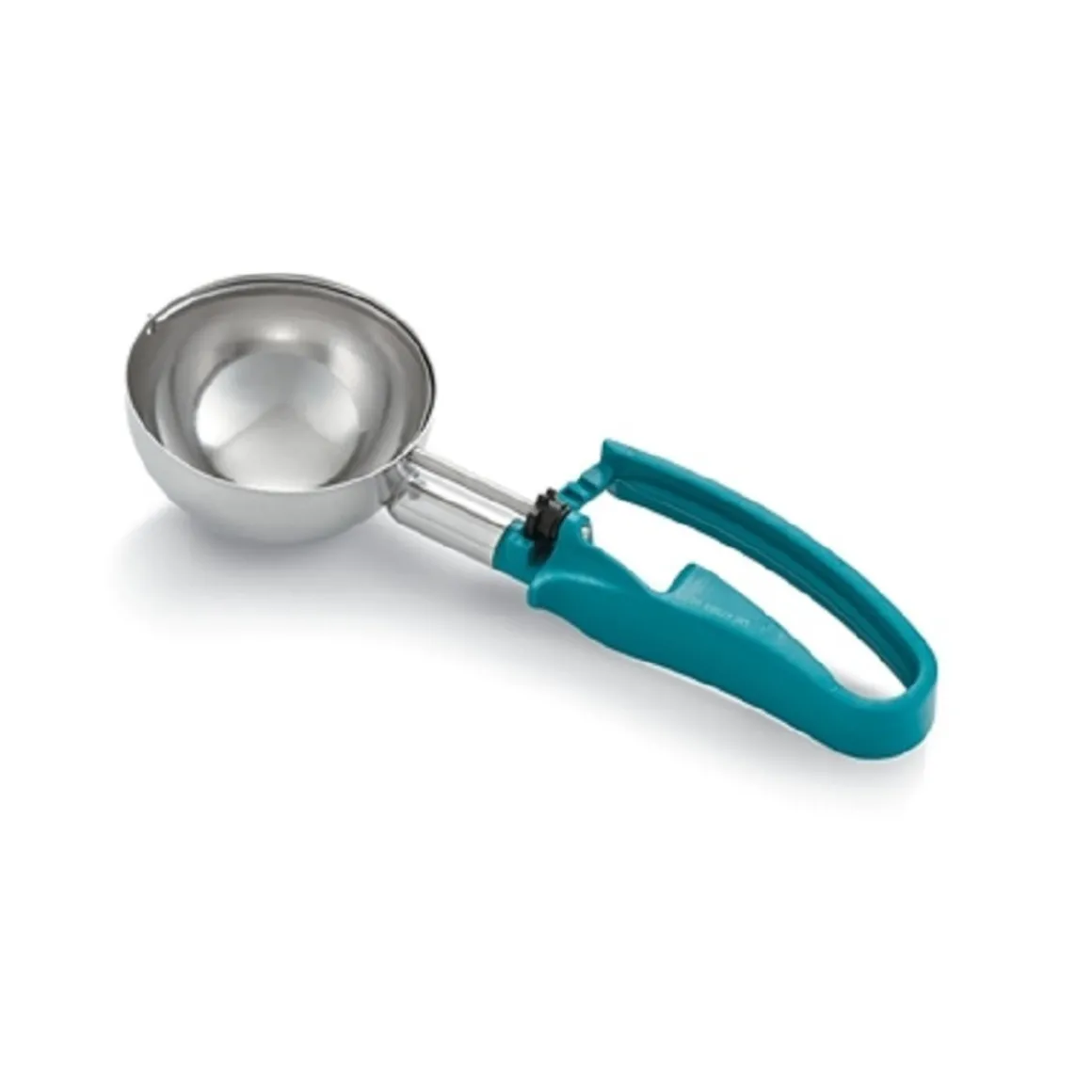 cuillre_portionneuse_de___0-25.webp Clearance Cuillère portionneuse de 6 oz (#5) ambidextre Jacob's Pride - Turquoise Ustensiles Et Outils De Cuisine