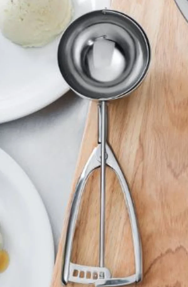 Best Cuillère portionneuse de 5.33 oz (#6) ambidextre en acier inoxydable Ustensiles Et Outils De Cuisine