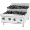 New Cuiseur de comptoir de 24" (4 brûleurs) à 2 niveaux au gaz naturel - 120 000 Btu - Modèle démo Équipements De Cuisson