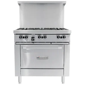 Best Cuisinière de 36" à 6 brûleurs au gaz propane avec four à convection Équipements De Cuisson