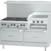 New Cuisinière de 60" à 6 ronds avec 2 fours salamandre au gaz propane Équipements De Cuisson