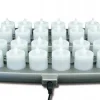 Sale Ensemble de 24 chandelles rechargeable avec 2 plateaux et 1 chargeur Accessoires Et Décor De Table