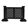 Clearance Ensemble de 2 panneaux de clôture portable en résine - Noir Ameublement Commercial Pour Terrasses
