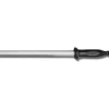 Sale Fusil à aiguiser à lame diamant de 12" avec manche en plastique noir Couteaux