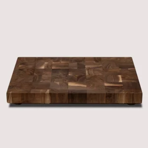 Hot Grand bloc de boucher en noyer brun de 21" x 15" x 2" Couteaux