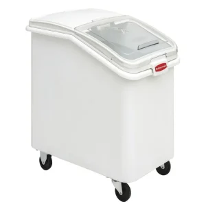 Outlet Huche à ingrédients de 30.8 gallons avec pelle de 32 oz - Blanche Rangement Des Aliments