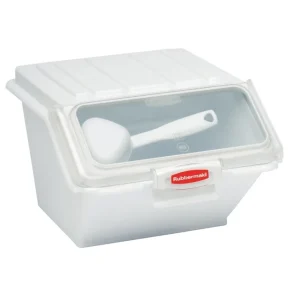 Clearance Huche à ingrédients de 40 tasses avec pelle de 1/2 tasses - Blanche Rangement Des Aliments