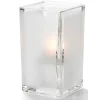 Clearance Lampe carrée de 4 3/8" x 2.5" - Satin transparent Accessoires Et Décor De Table
