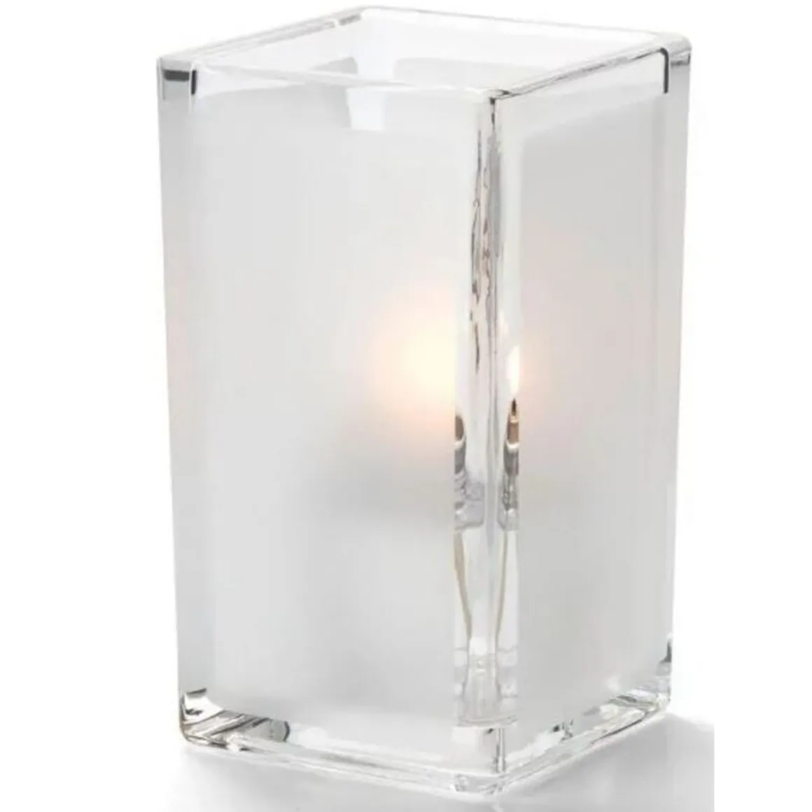 lampe_carre_de___x___sati_0.webp Clearance Lampe carrée de 4 3/8" x 2.5" - Satin transparent Accessoires Et Décor De Table