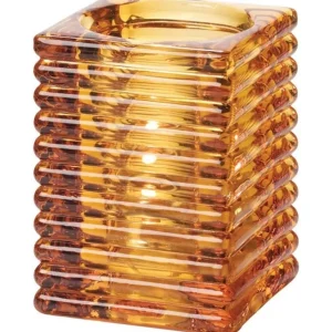 Best Lampe nervurée pour chandelle - Ambre Accessoires Et Décor De Table
