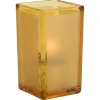 Hot Lampe rectangulaire de 4 3/8" x 2.5" Quad Votives - Ambre satiné Accessoires Et Décor De Table