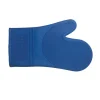 Fashion Mitaine pour le four anti-chaleur doublée en silicone bleue Linge De Cuisine Et Vêtements
