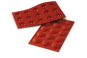 Fashion Moule en silicone flexible demi-sphères - 15 x 20 ml Cuisson Et Pâtisserie