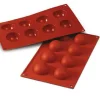 New Moule en silicone flexible demi-sphères - 8 x 30 ml Cuisson Et Pâtisserie