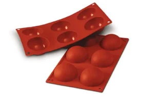 New Moule en silicone flexible demi-sphères - 6 x 80 ml Cuisson Et Pâtisserie