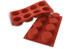 Online Moule en silicone flexible cylindre - 8 x 90 ml Cuisson Et Pâtisserie